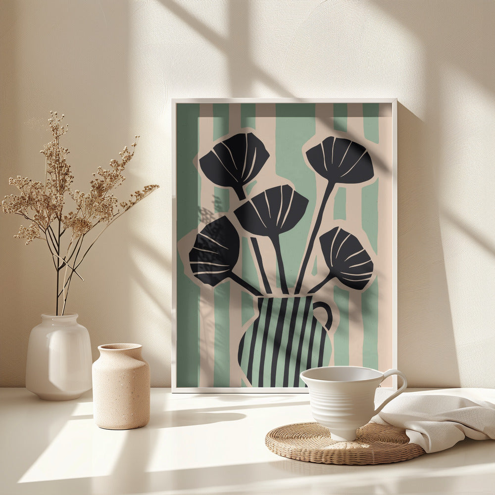 Stripedstilllifeno1 Fullsize Poster och Canvastavla