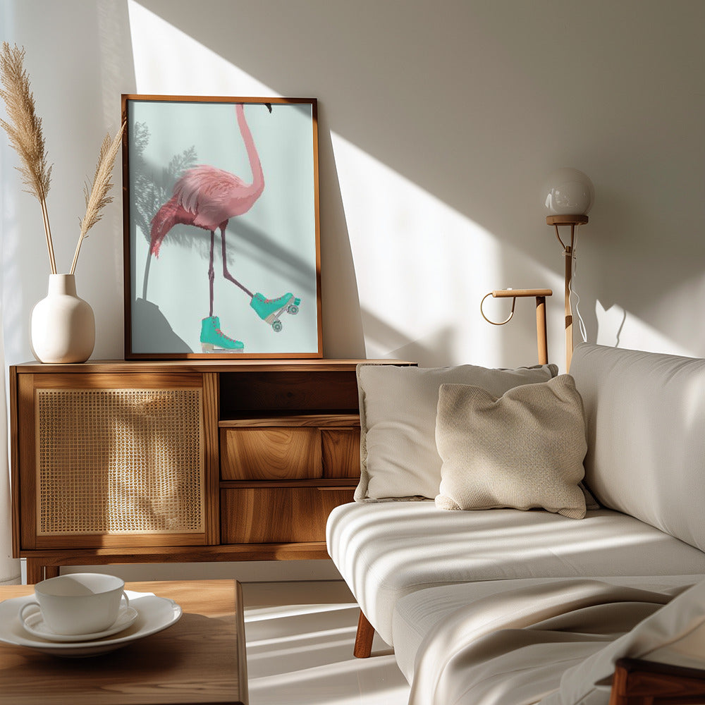 Flamingogo Poster och Canvastavla