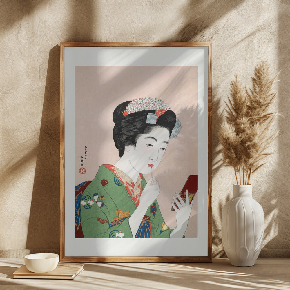 Woman Applying Rouge (1920) Poster och Canvastavla