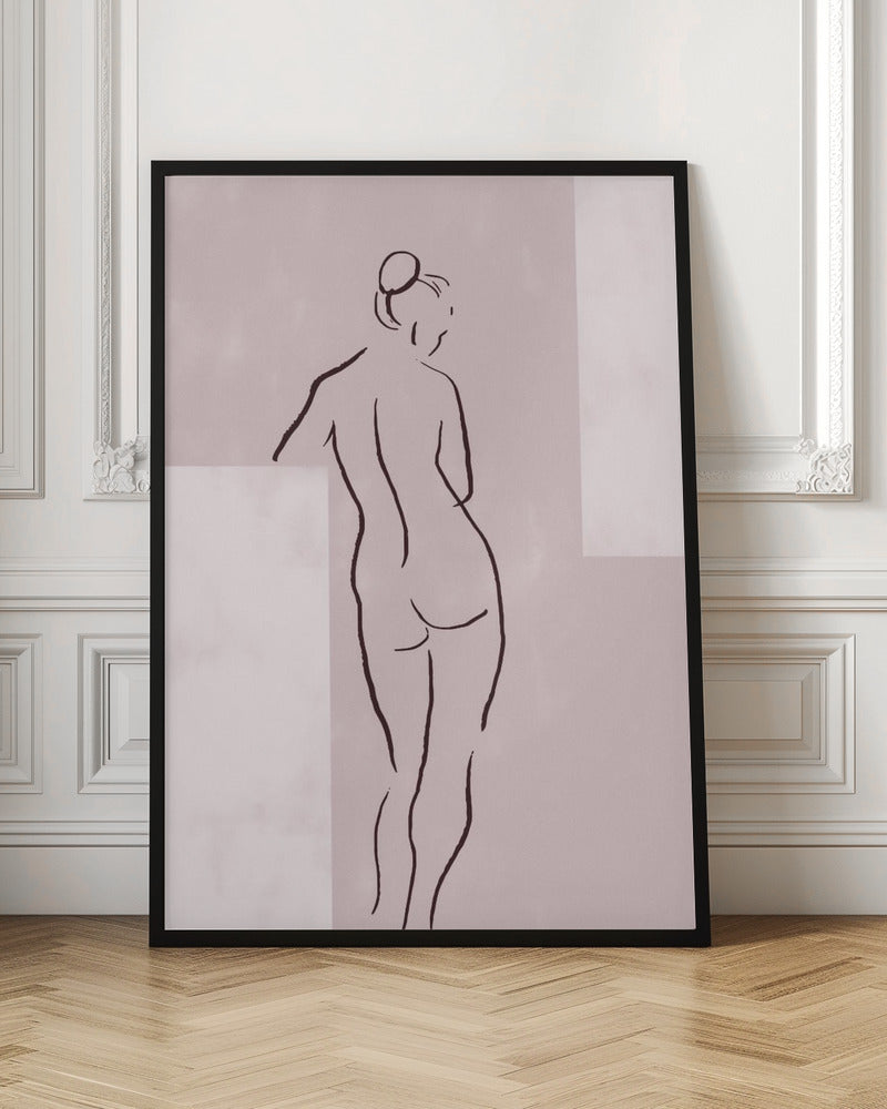 Woman Line Poster och Canvastavla