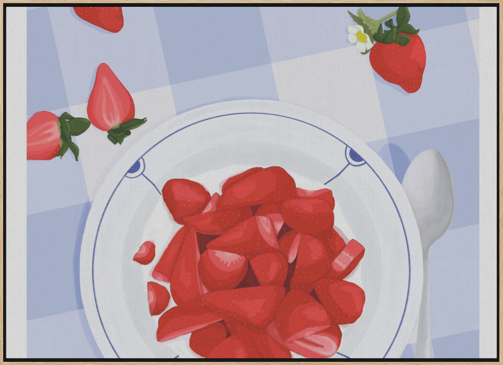 Strawberry with cream - Denmark Poster och Canvastavla