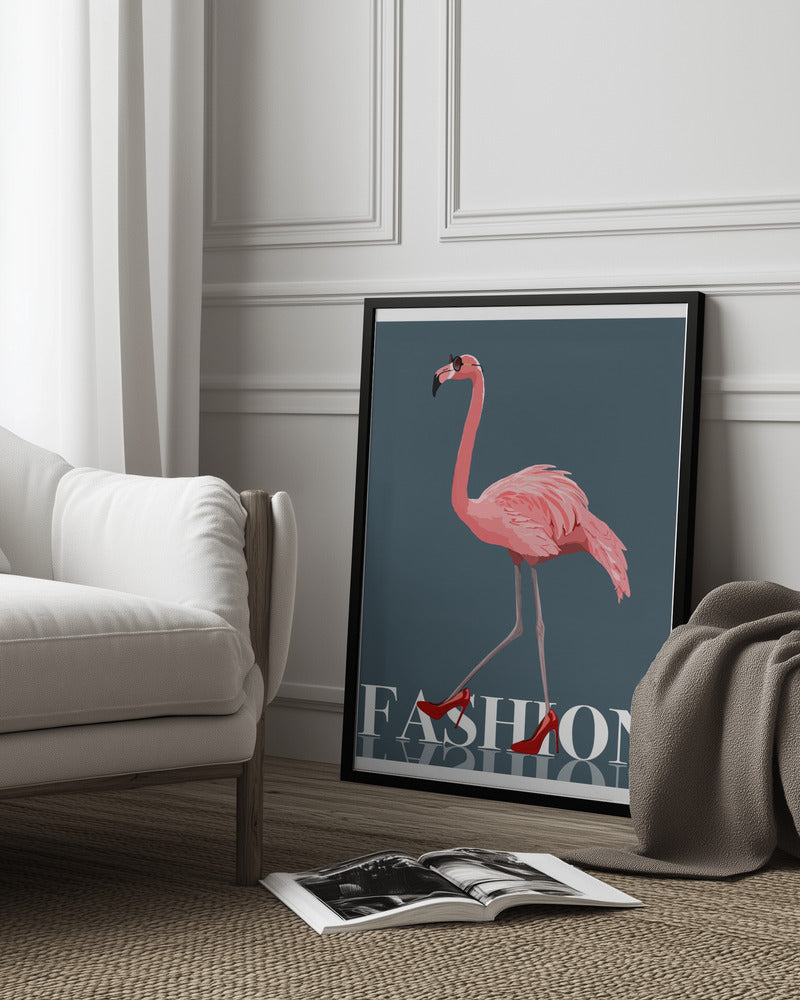 Fashion Flamingo Poster och Canvastavla