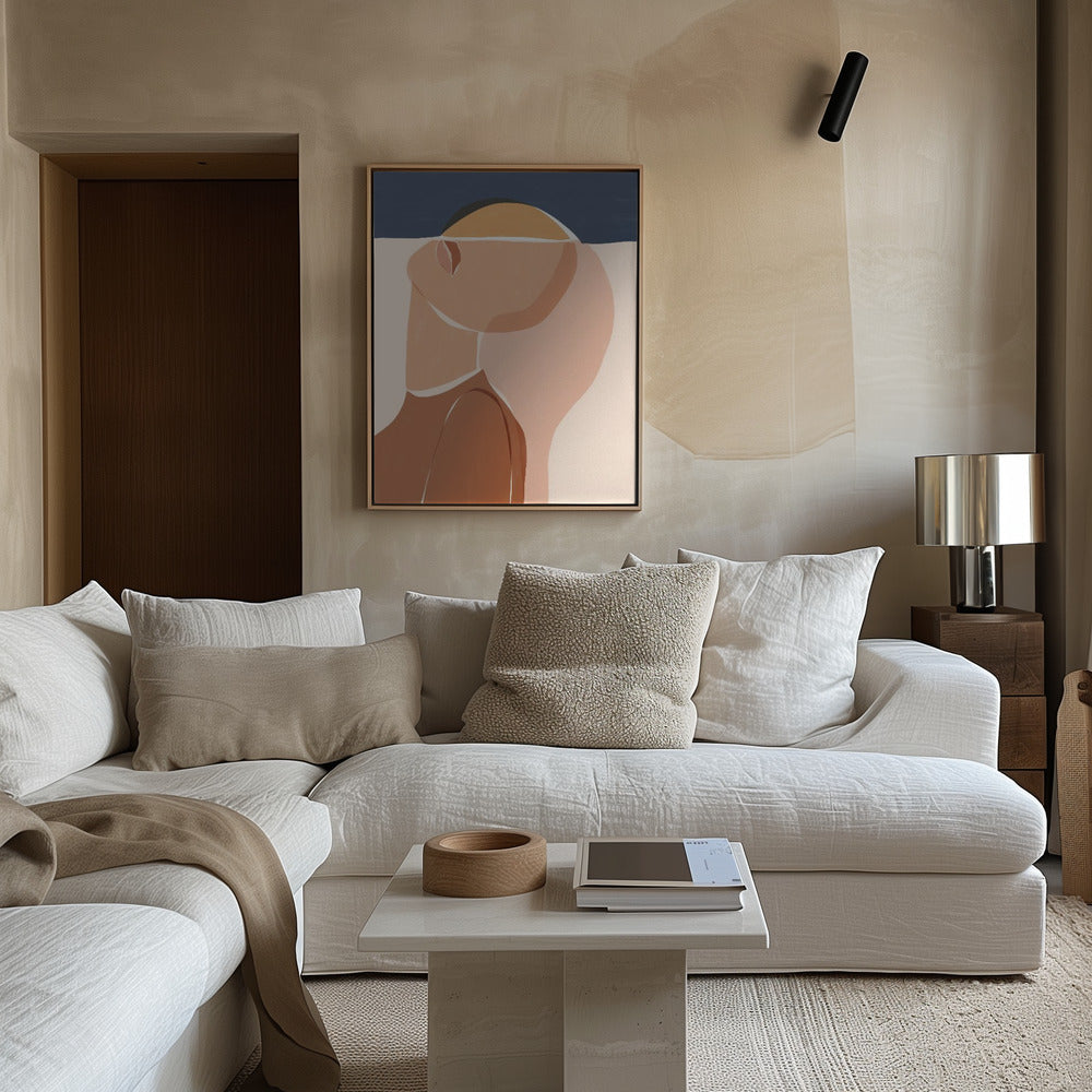 Half Face Half Sun Poster och Canvastavla