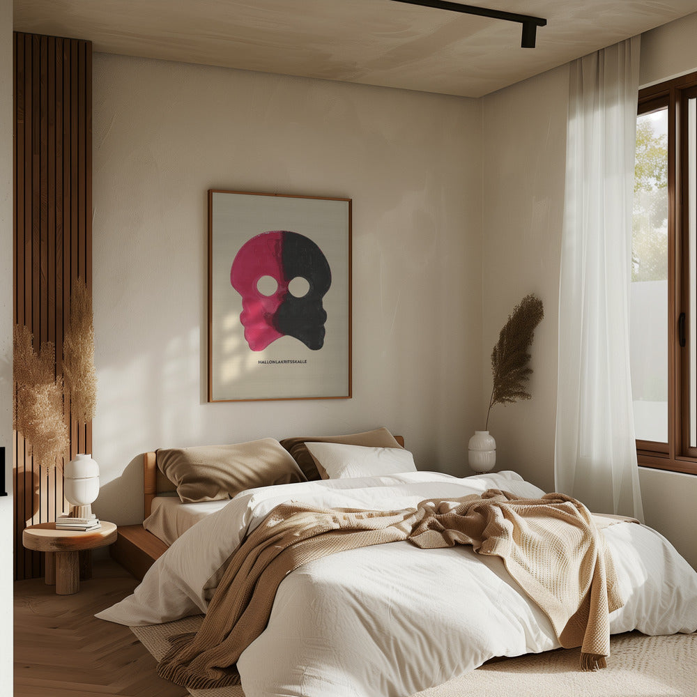 Hallonlakritsskalle Poster och Canvastavla