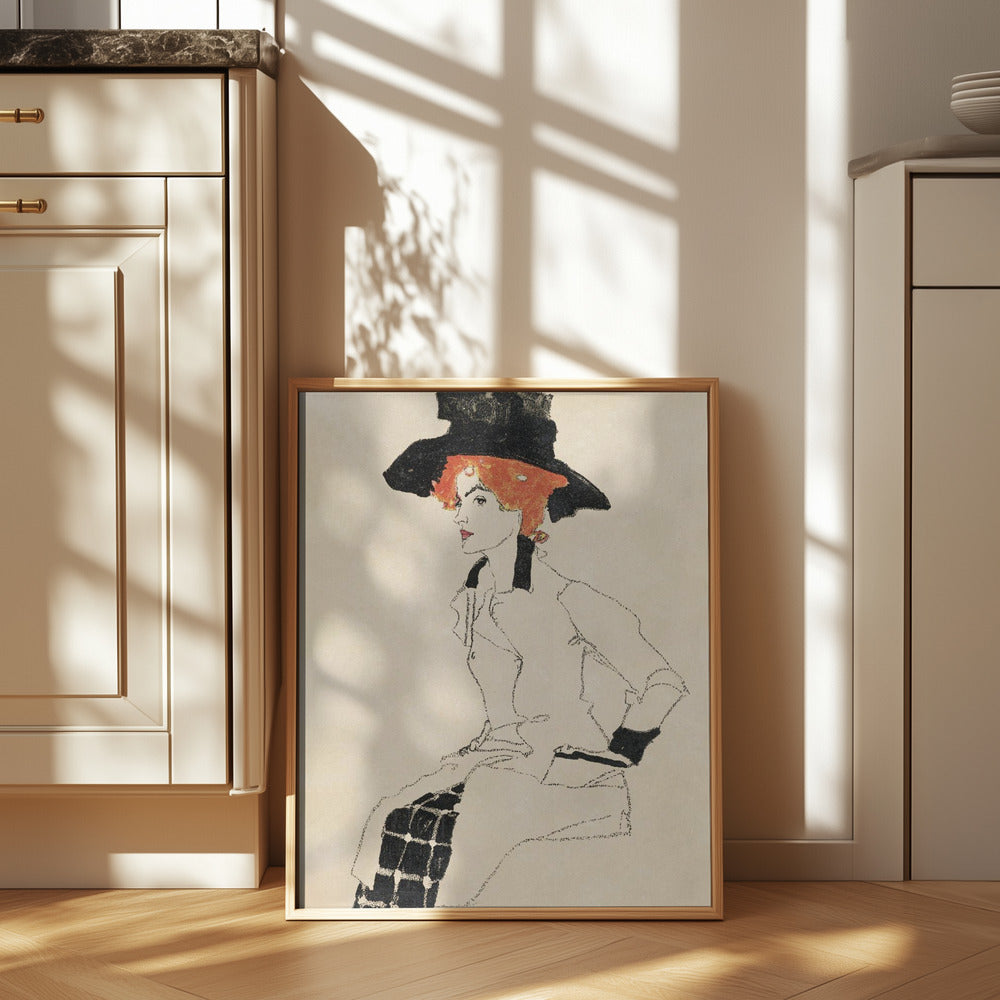 Portrait of a Woman 1910 Poster och Canvastavla