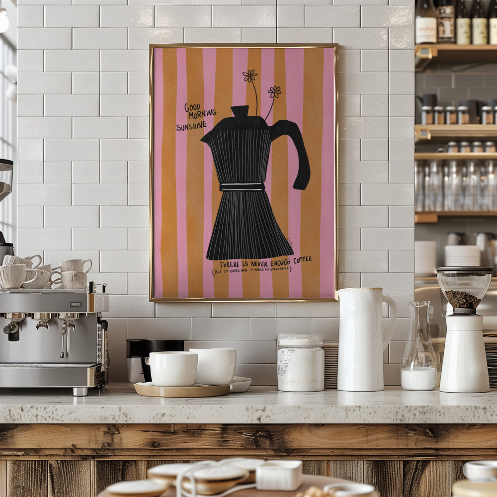 Mocca Coffee Sunshine Poster och Canvastavla