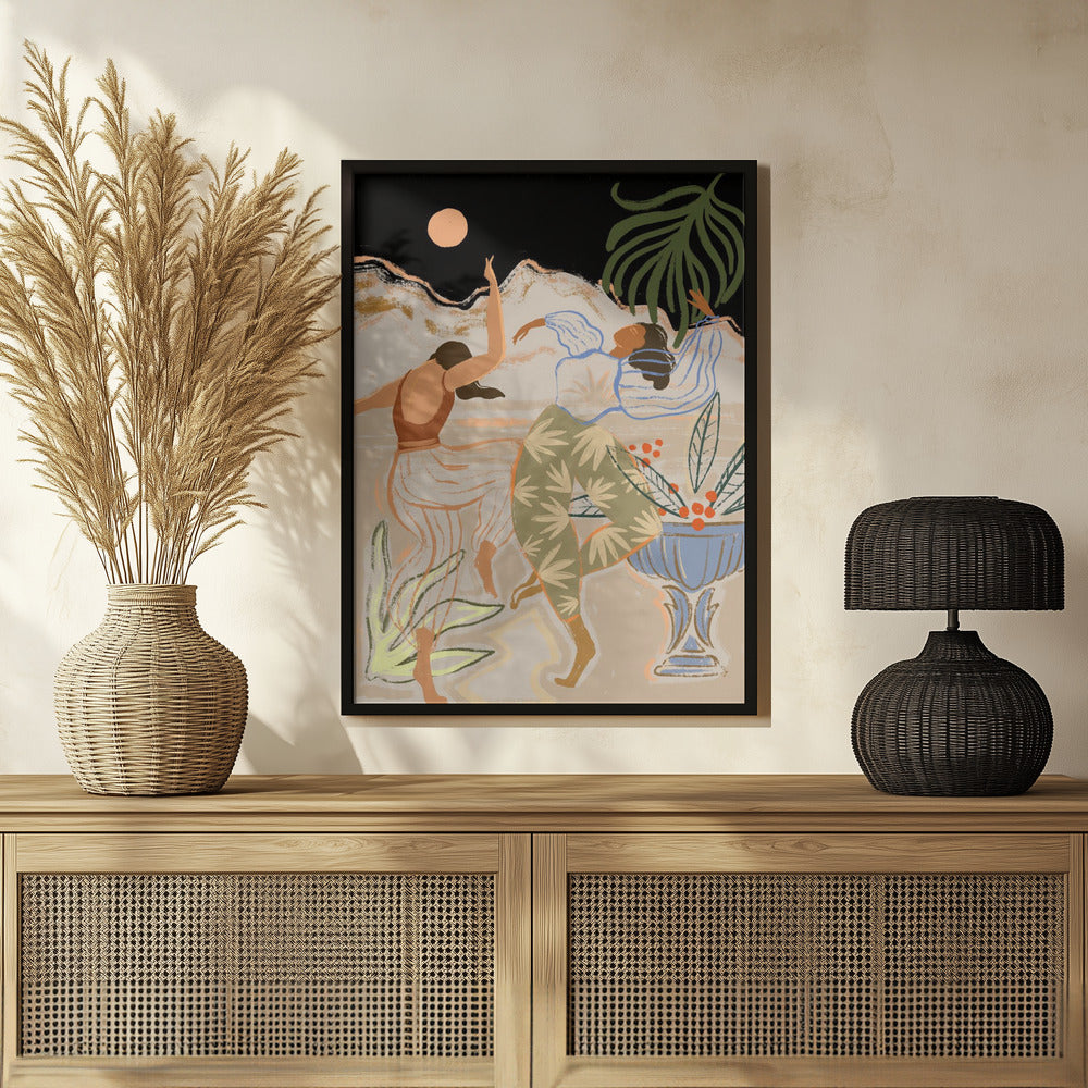 Moonlightdance Poster och Canvastavla