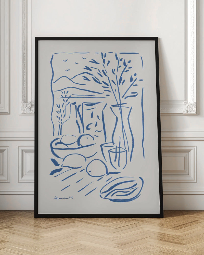 Medataranian View Poster och Canvastavla