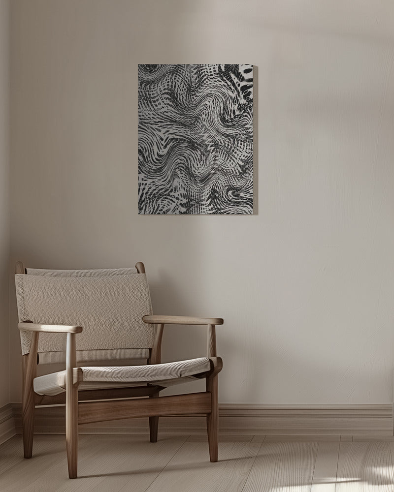 Black And White Net Pattern Poster och Canvastavla