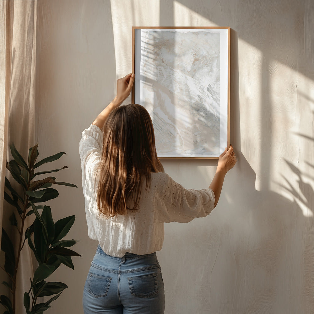 Textured Tides 3 Poster och Canvastavla