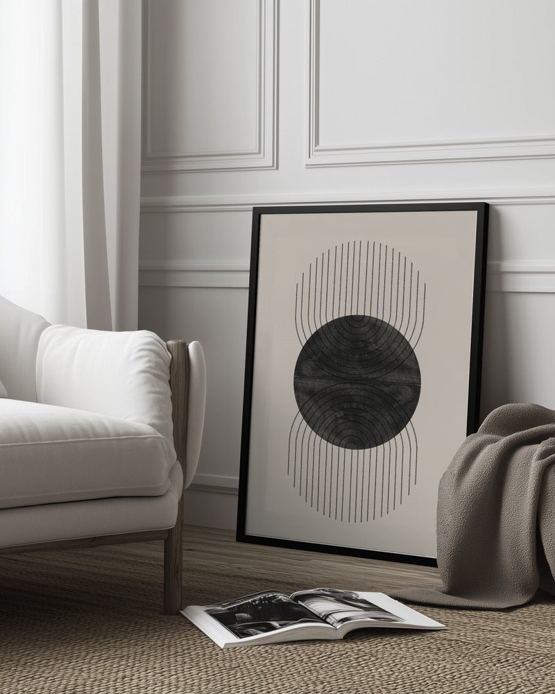 Perfect Point Black Poster och Canvastavla