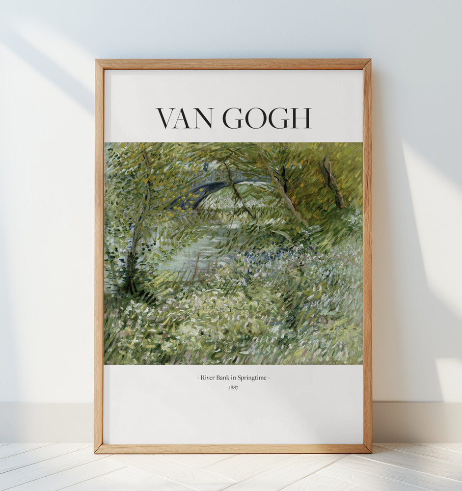 River Bank In Springtime (1887) Poster och Canvastavla