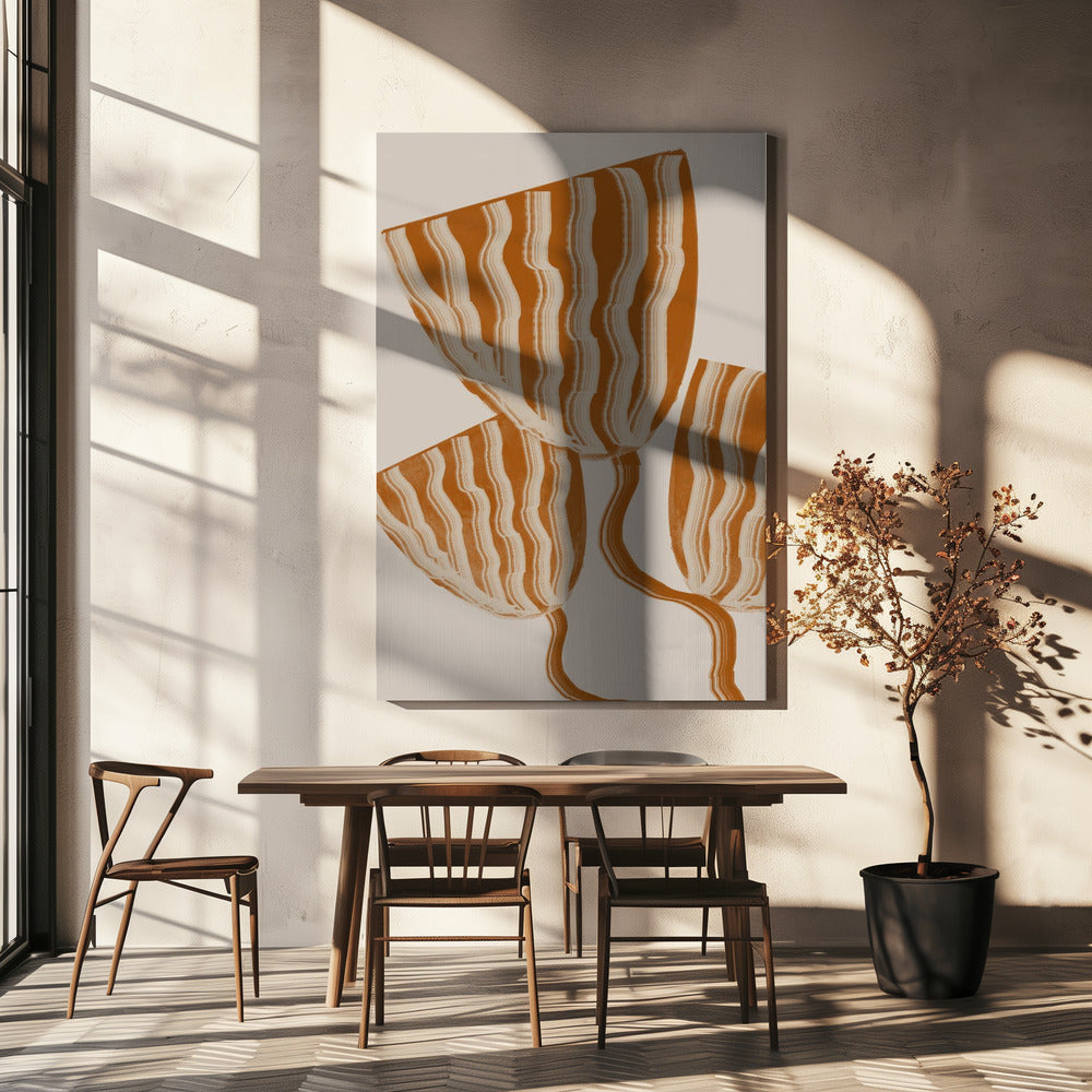 Modern Flowers Poster och Canvastavla