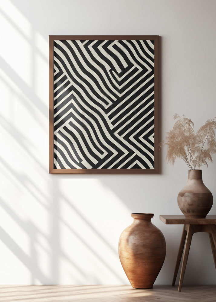 Black And White Poster och Canvastavla