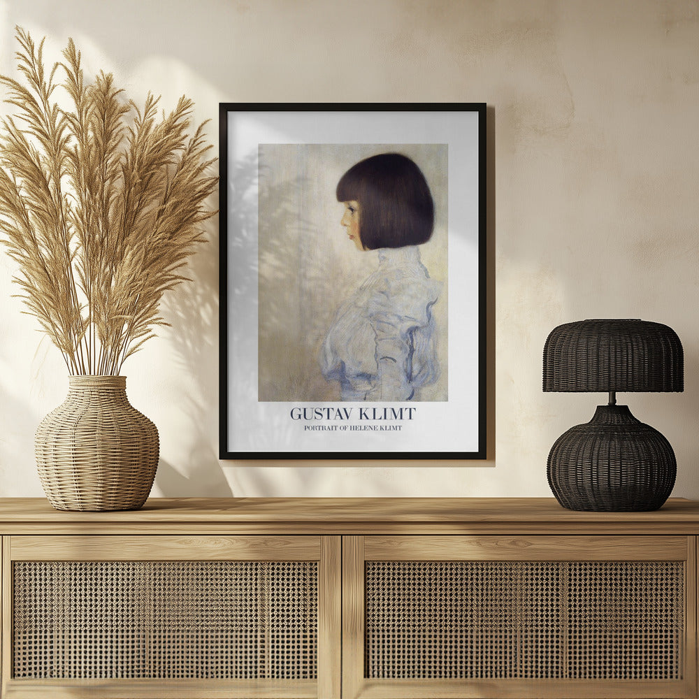 Portrait of Helene Klimt (1898) Poster Poster och Canvastavla