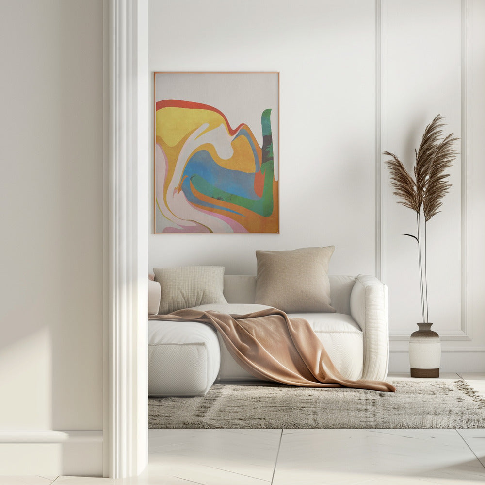 Organic Bauhaus Waved Poster och Canvastavla