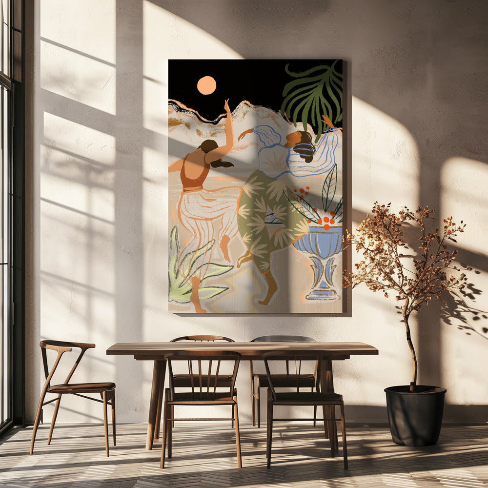 Moonlightdance Poster och Canvastavla