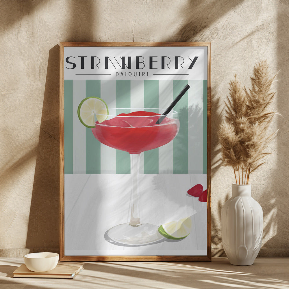 Strawberry Daiquiri Poster och Canvastavla