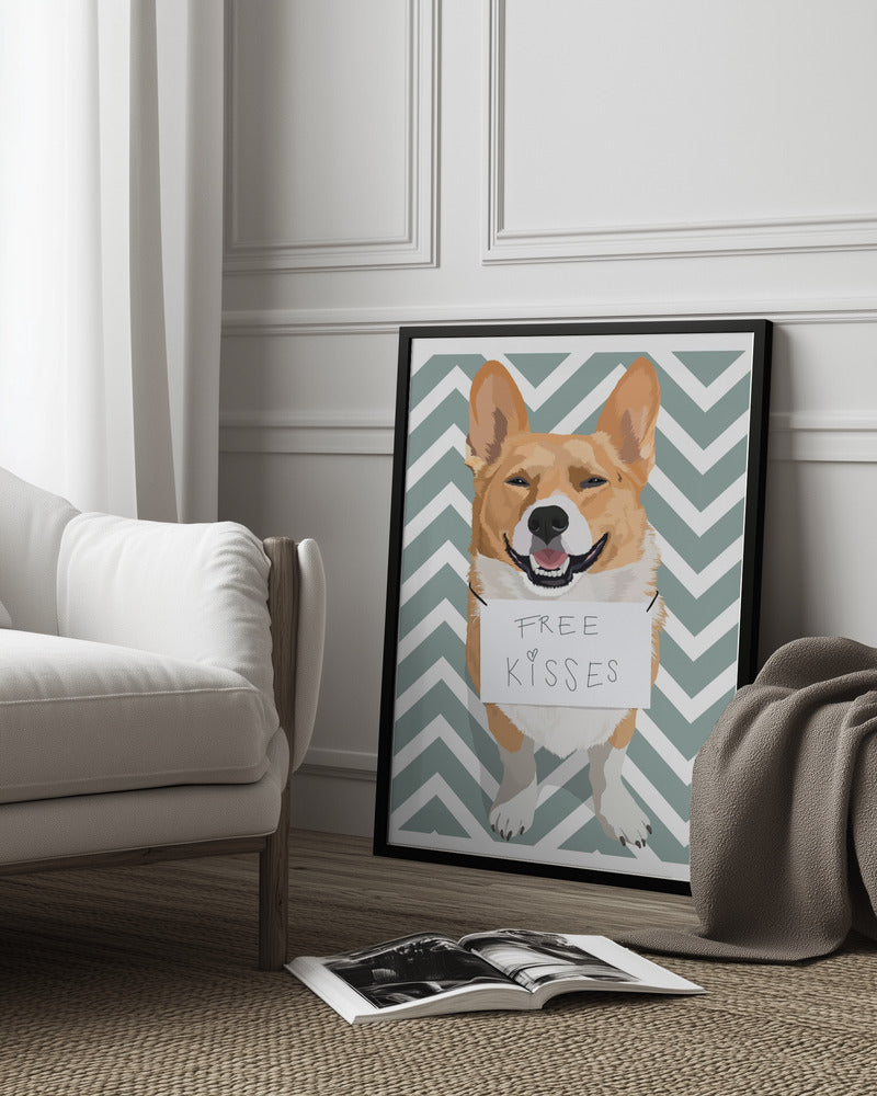 Free Kisses Poster och Canvastavla