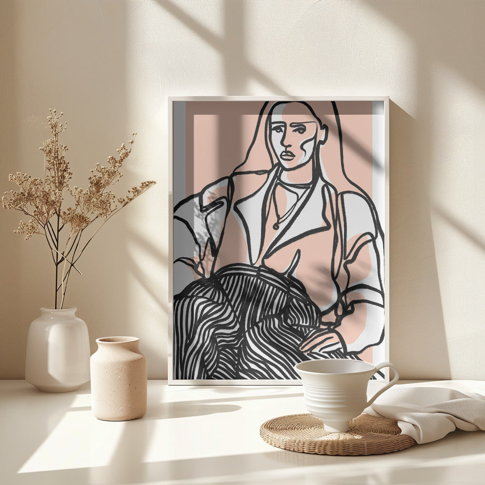 Do You Remember (Peach) Poster och Canvastavla