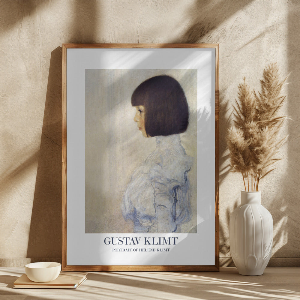 Portrait of Helene Klimt (1898) Poster Poster och Canvastavla