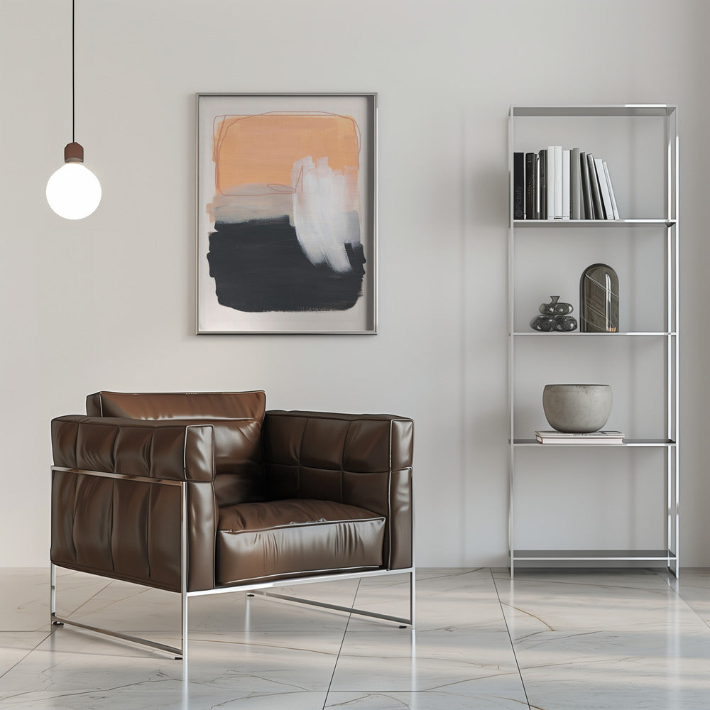 Abstract Brush Strokes 122 Poster och Canvastavla