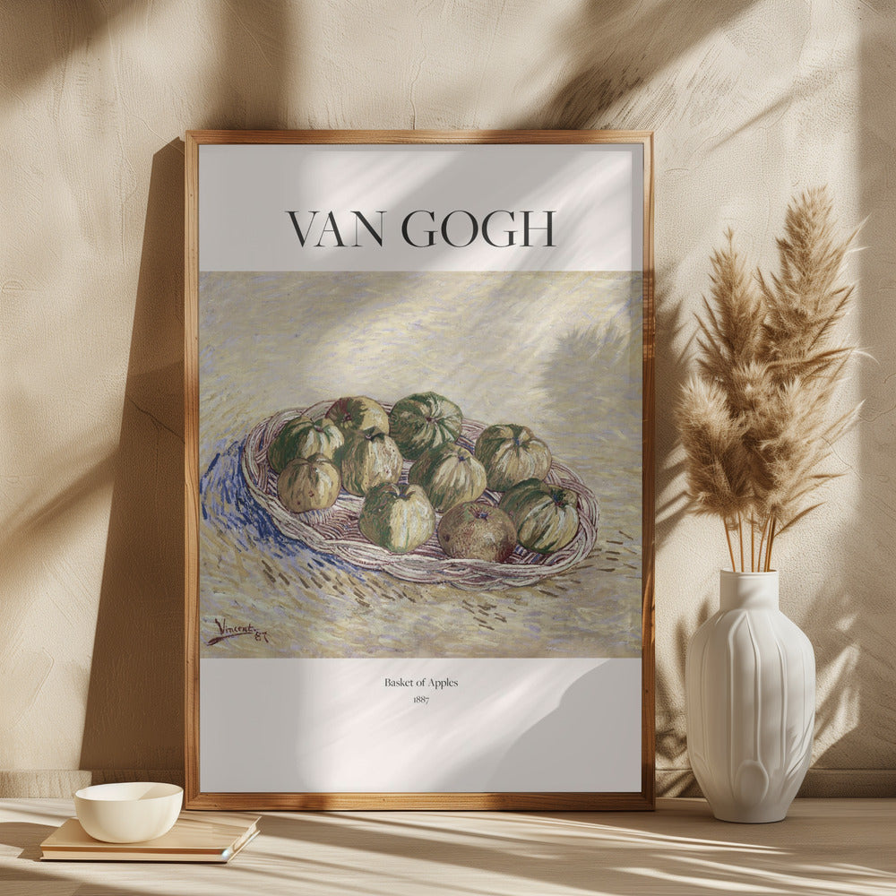 Basket of Apples (1887) Poster och Canvastavla