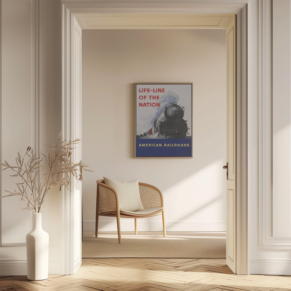 American Railroads - Life line of the nation Poster och Canvastavla