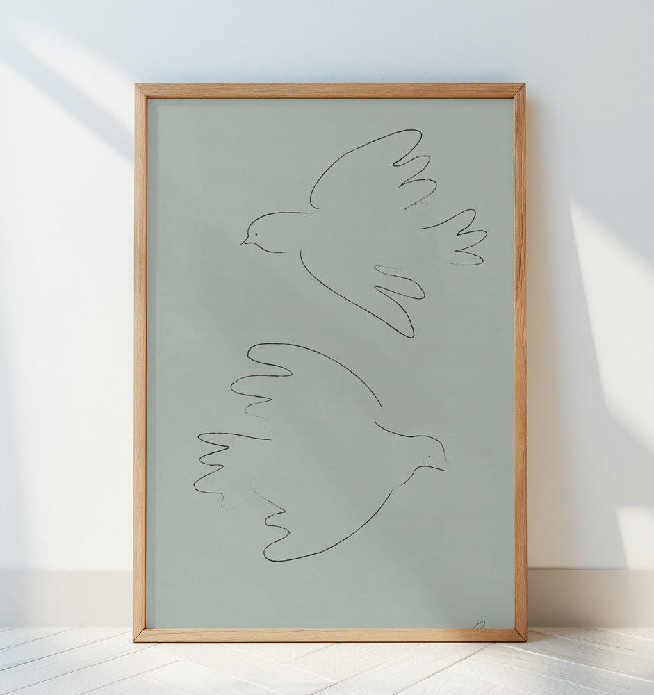 DOVES Green Poster och Canvastavla