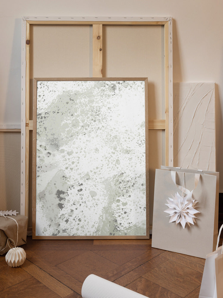 Charcoal White Poster och Canvastavla