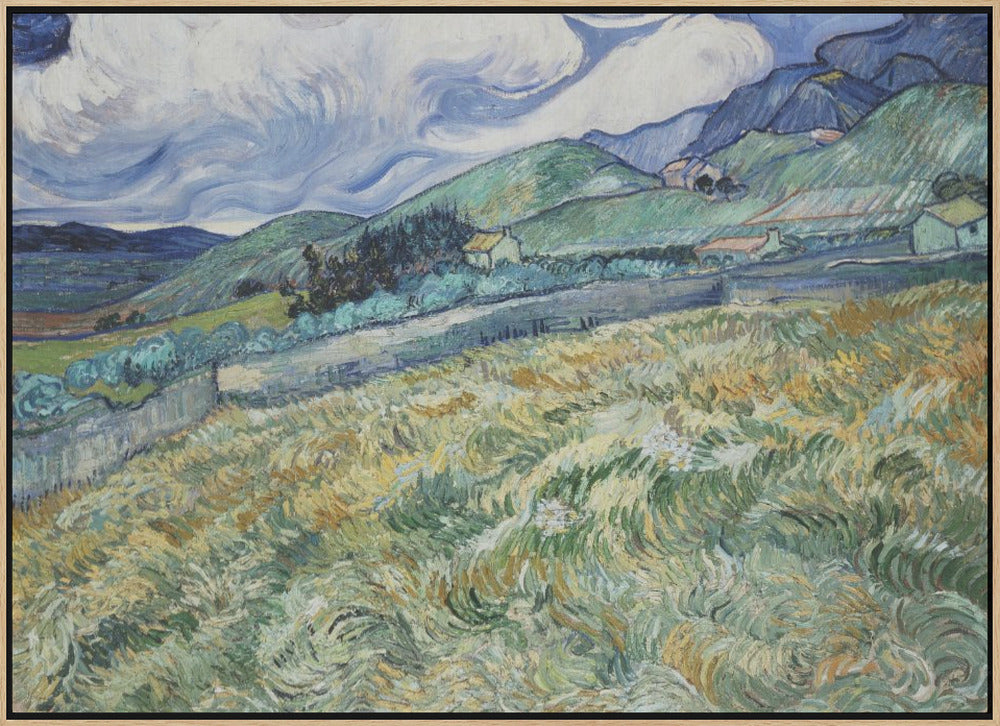 Landscape From Saint Rémy (1889) Poster och Canvastavla