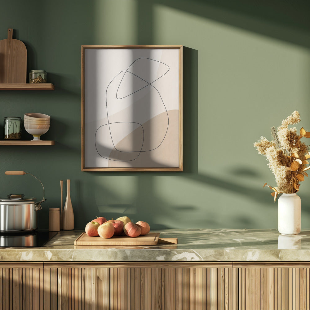 Graphic Shapes & Lines Poster Poster och Canvastavla