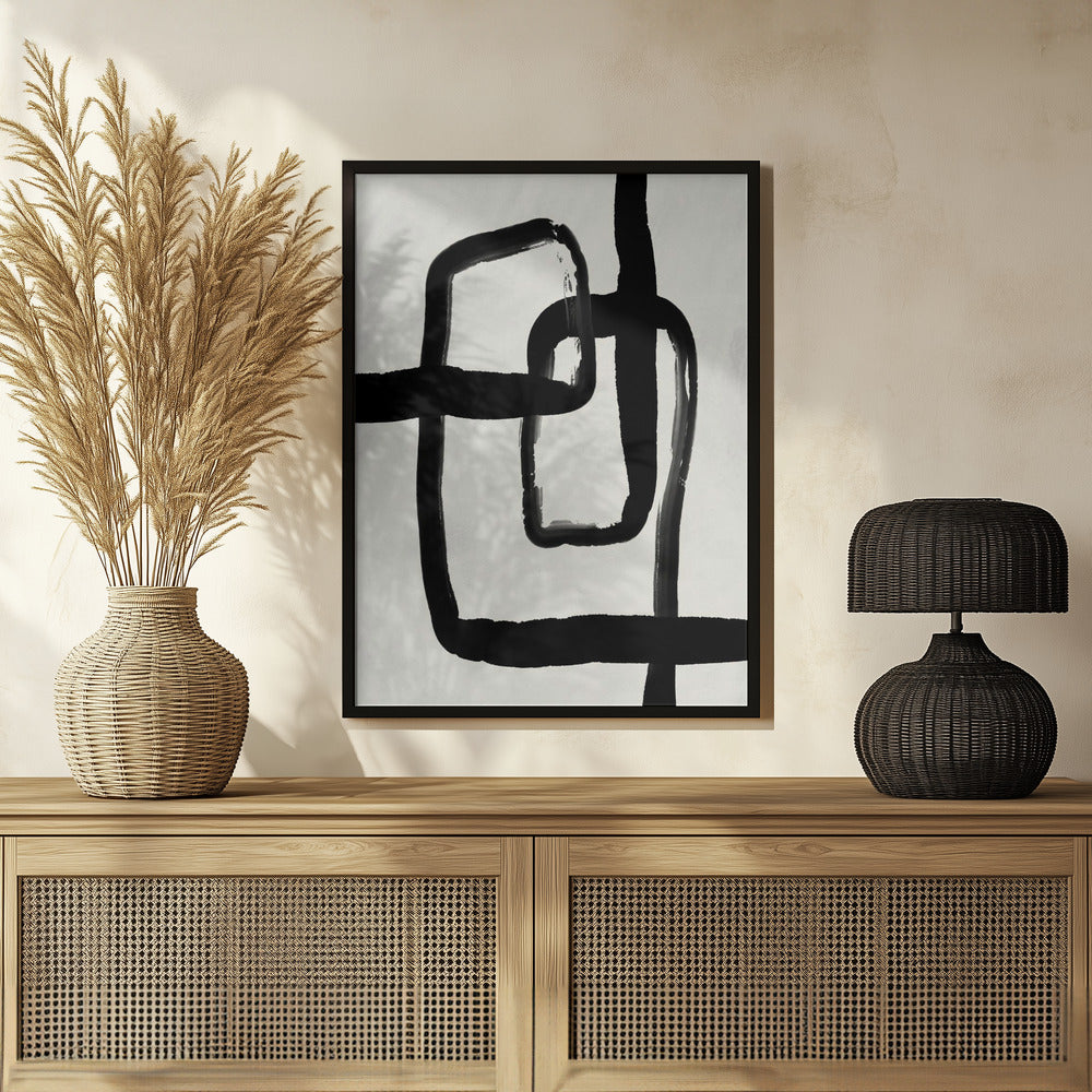 Blackstrokesno8 Poster och Canvastavla