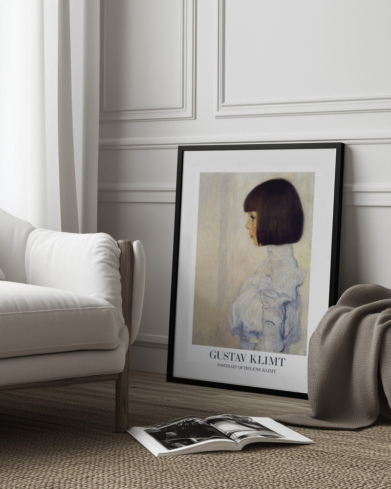 Portrait of Helene Klimt (1898) Poster Poster och Canvastavla