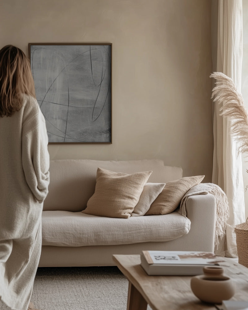 Gray context I Poster och Canvastavla