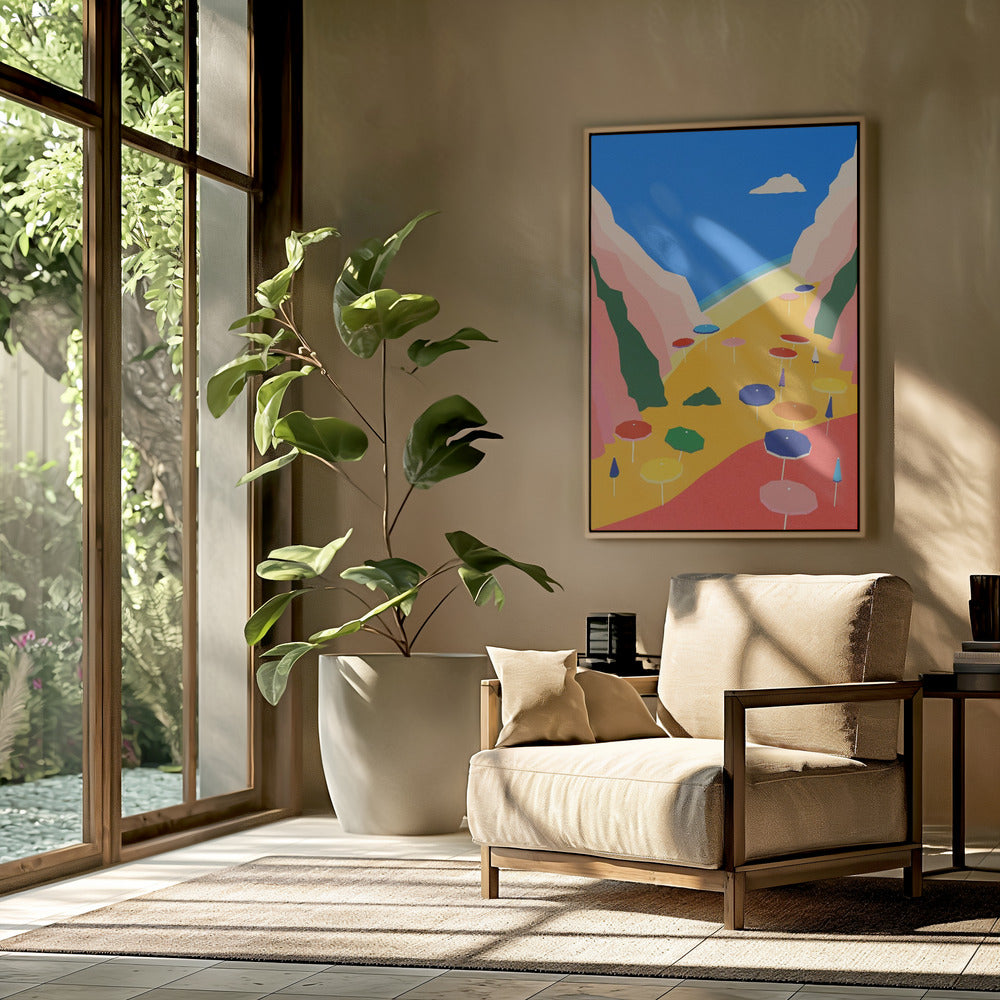 Lido Liguria Poster och Canvastavla