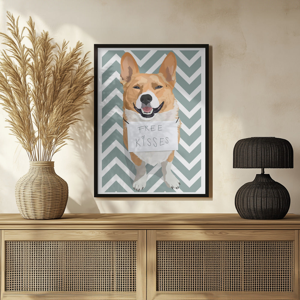Free Kisses Poster och Canvastavla