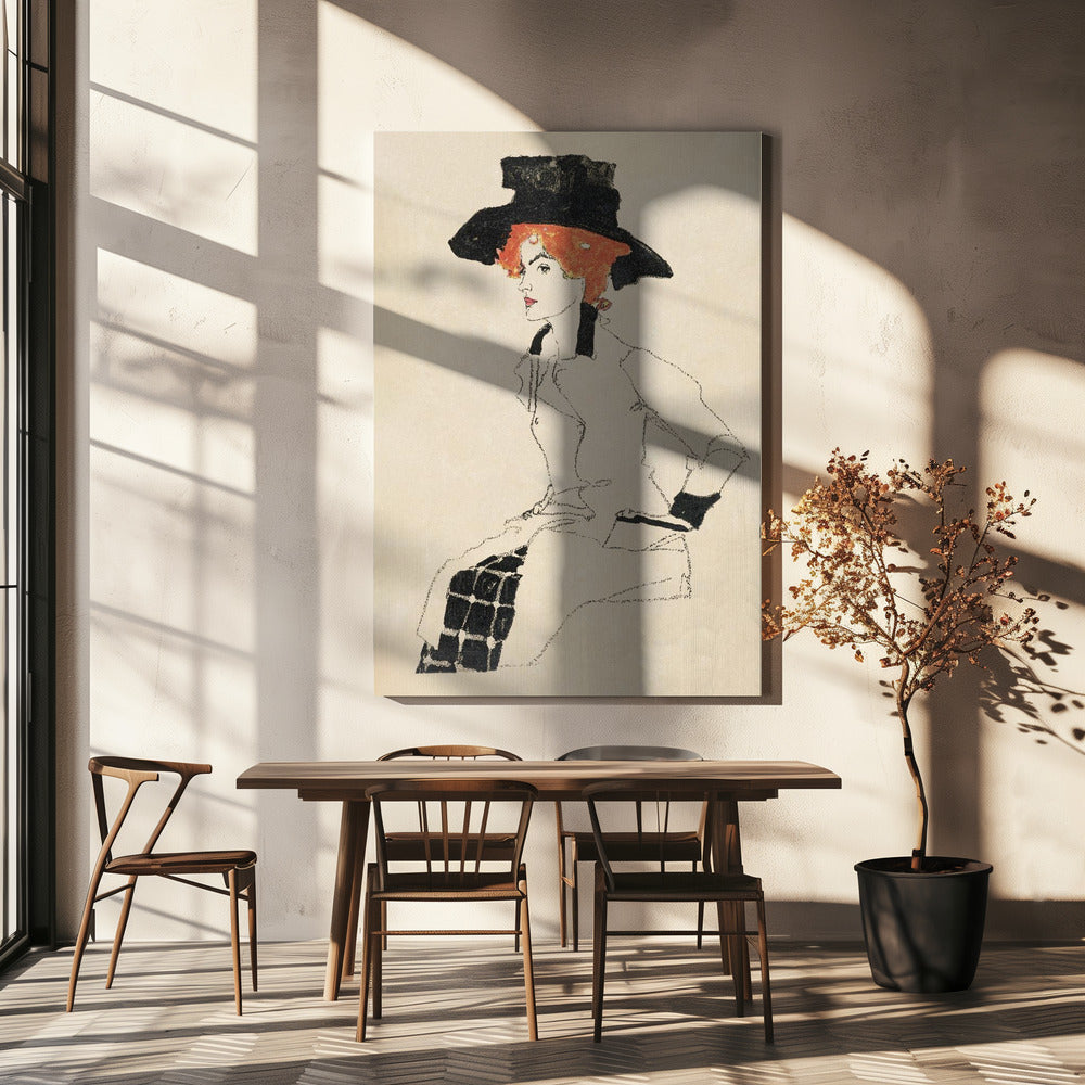 Portrait of a Woman 1910 Poster och Canvastavla