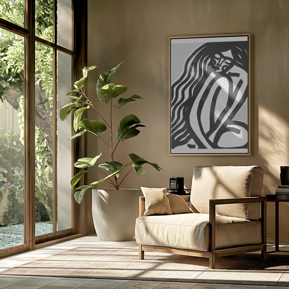 The Silence (Black) Poster och Canvastavla