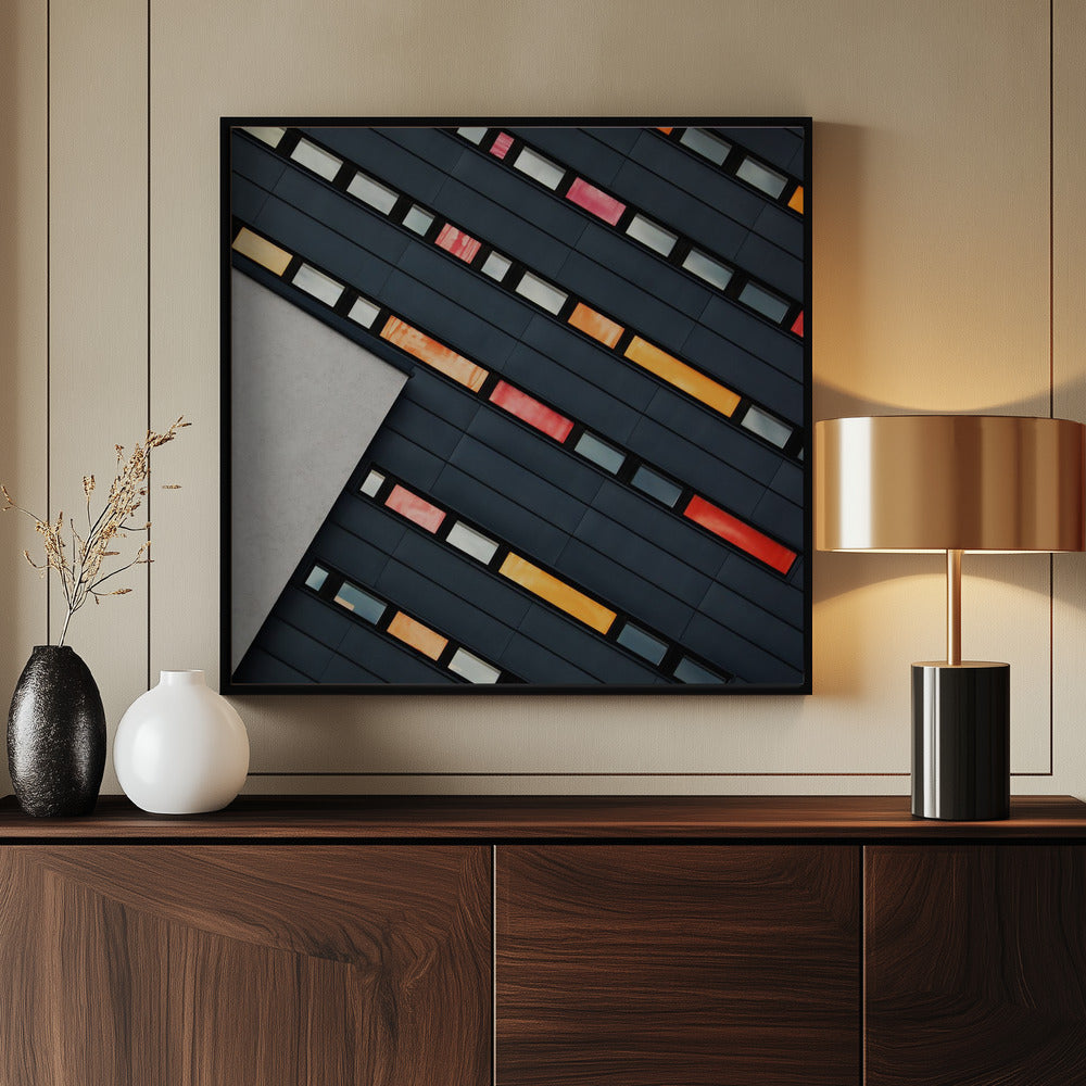 Wall of Windows Poster och Canvastavla