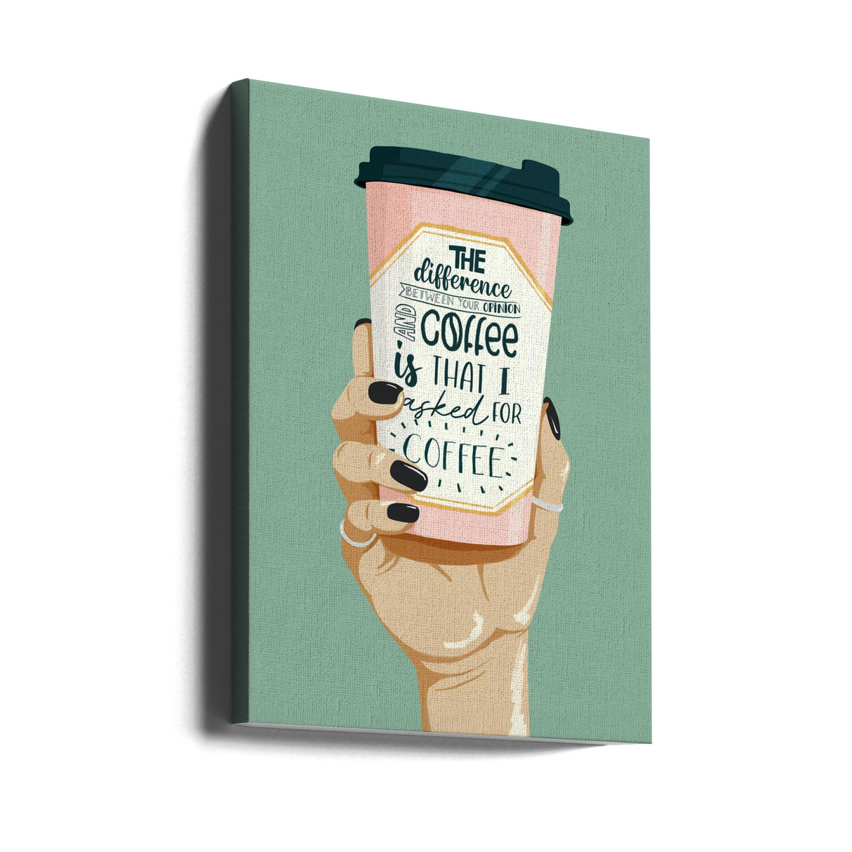 Asked for Coffee Poster och Canvastavla