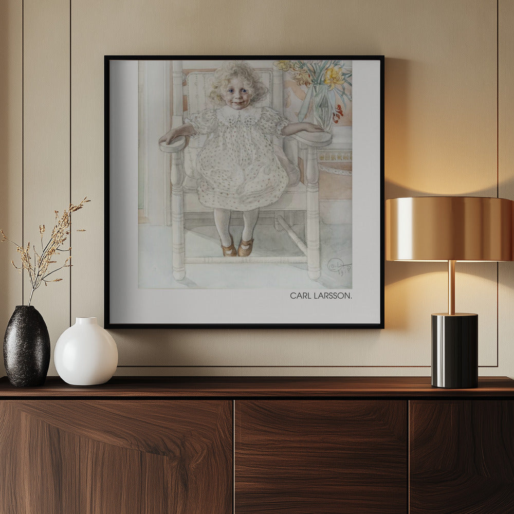 Portrait of Inga Maria Thiel, 1918 Poster och Canvastavla