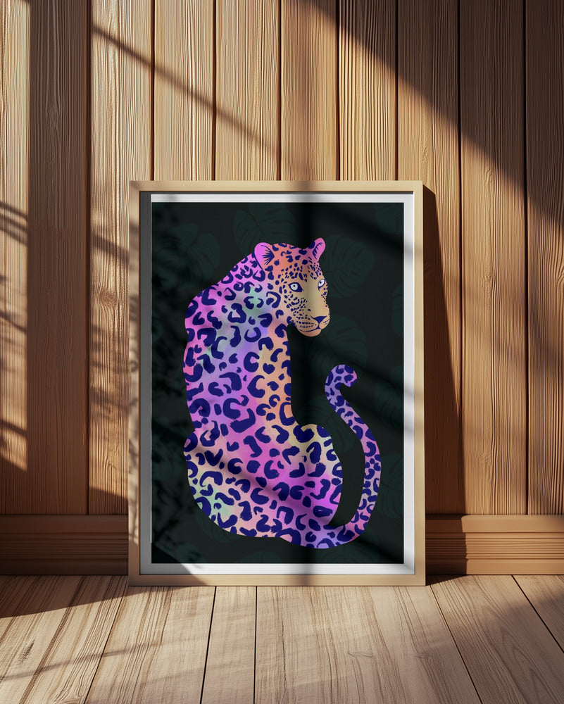 Iridescent Leopard Poster och Canvastavla