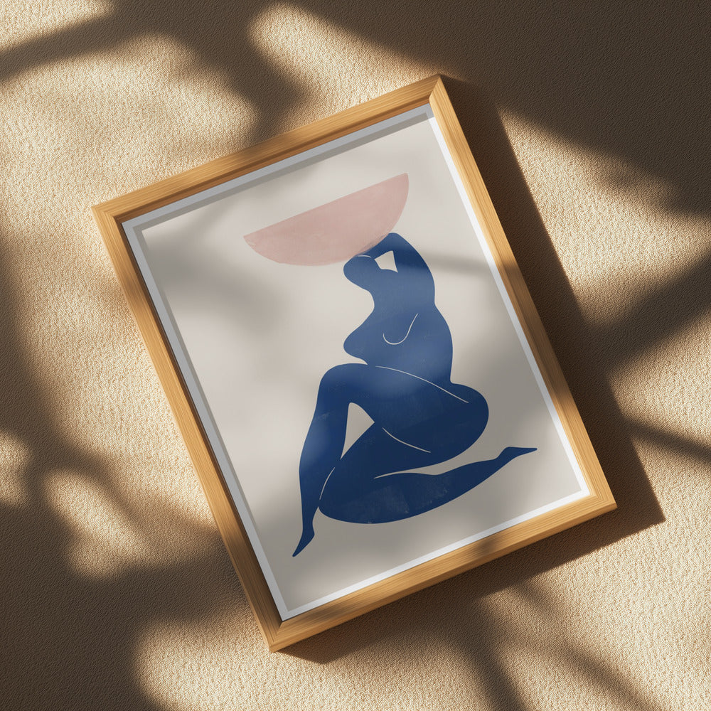 Vase and Woman Poster och Canvastavla