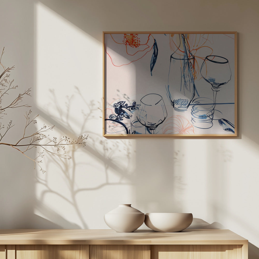 Tablestilllifeno1 Poster och Canvastavla