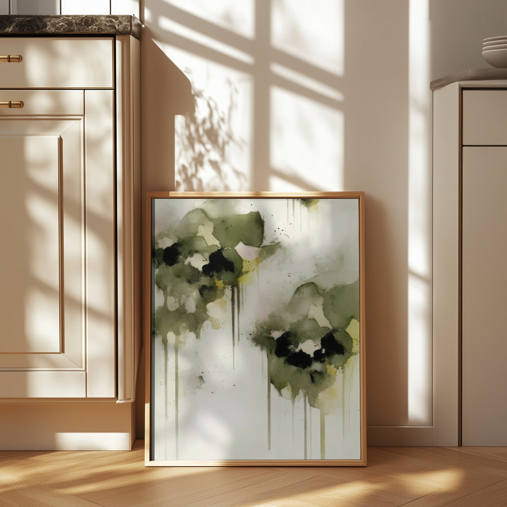 Greenpansies Poster och Canvastavla