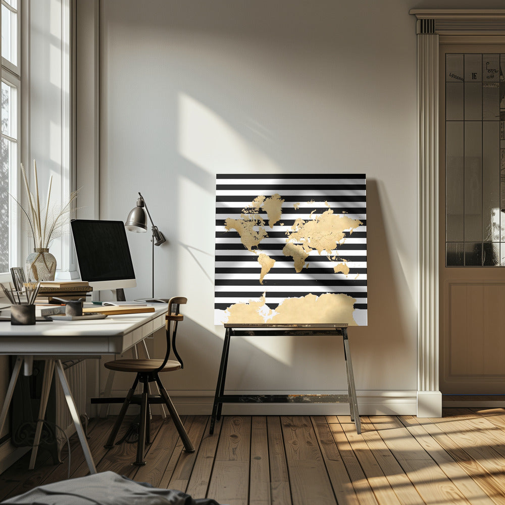 Harper world map Poster och Canvastavla