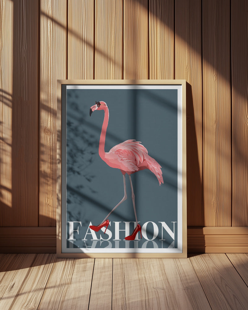 Fashion Flamingo Poster och Canvastavla