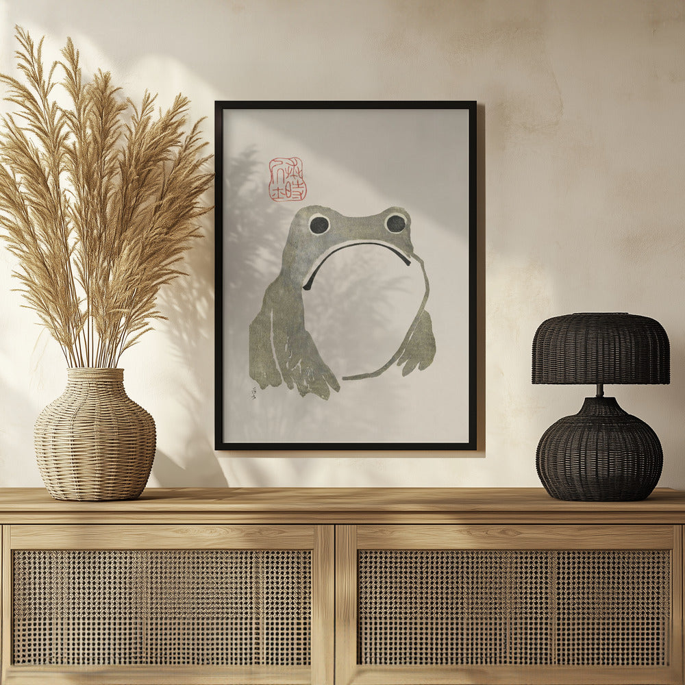 Grumpy Frog I Poster och Canvastavla
