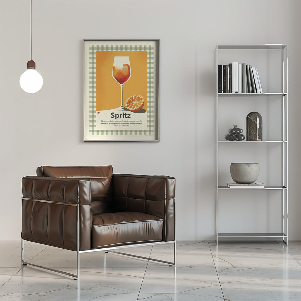 Spritz retro print Poster och Canvastavla